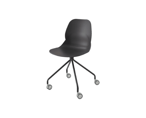 Easy chair on castors