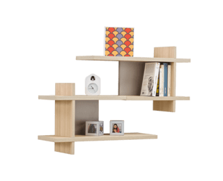 Graphic wall shelf