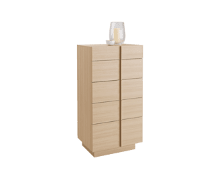 Symphonie tall chest with 5 drawers