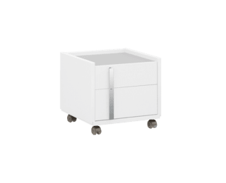 Tactil 2 drawer unit on castors