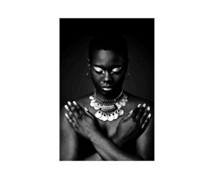 Decoplex Black Woman picture - black & white